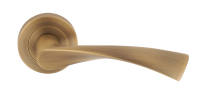 Excel Hardware Flex Door Handle on Rose Matt Antique Brass