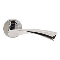 Excel Hardware Flex Door Handle On Rose Polished Chrome