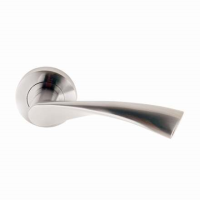 Excel Hardware Flex Door Handle on Rose Satin Chrome