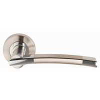 Excel Hardware Orpheus Door Handle on Rose Dual Chrome/Nickel