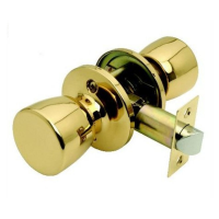 Excel Hardware Passage Guardian Door Knob Set Polished Brass