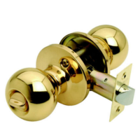 Excel Hardware Privacy Bala Door Knob Set Polished Brass