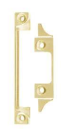 Excel Hardware Rebate Set to Suit Bolt Through Mortice Latches Polished Brass