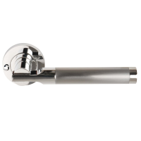 Excel Hardware Seriphos (Privacy) Door Handle On Rose Dual Chrome