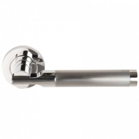 Excel Hardware Seriphos Door Handle on Rose Dual Chrome