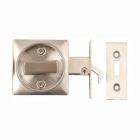 Excel Hardware Square Sliding Bathroom Door Lock SSS