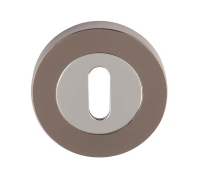 Excel Hardware Standard Escutcheon Dual Chrome/Black Nickel