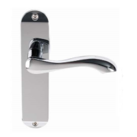 Excel Hardware Stretton Door Handle on Latch Plate Polished Chrome