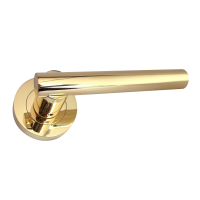 Excel Hardware Sultan Door Handle on Rose Electro Brass