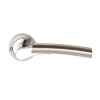 Excel Hardware Ultimo (Privacy) Door Handle On Rose Dual Chrome/Nickel