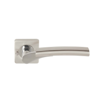 Excel Hardware Ultimo (Privacy) Door Handle On Square Rose Dual Chrome/Nickel