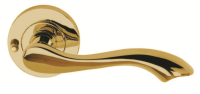 Excel Hardware Venus (Privacy) Handle on Rose Electro Brass