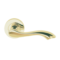 Excel Hardware Venus Handle on Rose Electro Brass