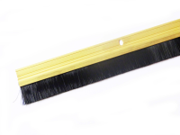 Exitex 914mm Door Brush Strip Gold Aluminium