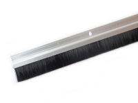 Exitex 914mm Door Brush Strip Satin Aluminium