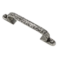 Finesse Fittings 152mm Beaten Arched Cupboard Handle Natural Pewter