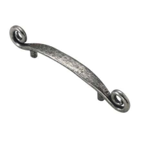 Finesse Fittings 170mm Curly Tailed Cupboard Handle Natural Pewter