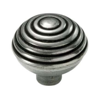 Finesse Fittings Ringed Cupboard Knob Natural Pewter