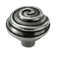 Finesse Fittings Swirl Cupboard Knob Natural Pewter