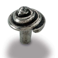 Finesse Fittings Twirl Cupboard Knob Natural Pewter