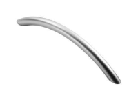 Fingertip Design 119mm Curved Cupboard Handle Matt Satin Chrome