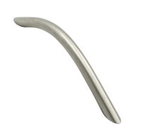 Fingertip Design 119mm Curved Cupboard Handle Satin Nickel