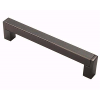 Fingertip Design 143mm Square Section Cupboard Handle Black Nickel