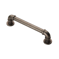 Fingertip Design 152.5mm Pipe Handle Pewter