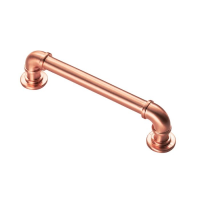 Fingertip Design 152.5mm Pipe Handle Satin Copper