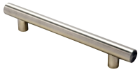 Fingertip Design 156mm Steel T Bar Cupboard Handle Satin Nickel