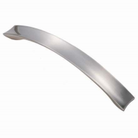 Fingertip Design 162mm Concave Bow Cupboard Handle Satin Nickel