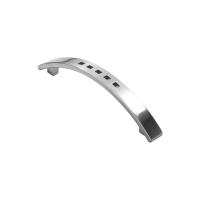 Fingertip Design 162mm Quadra Bow Cupboard Handle Polished Chrome