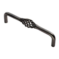 Fingertip Design 168mm Steel Cage Fixed Cupboard Handle Antique Steel 