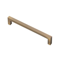 Fingertip Design 170mm Block Handle Antique Brass