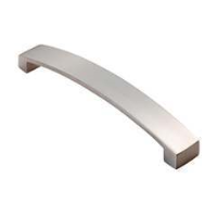 Fingertip Design 170mm Curva Bow Cupboard Handle Satin Nickel