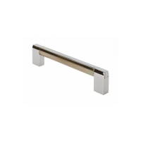 Fingertip Design 172mm Solano Cupboard Handle Dual Chrome/Nickel