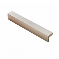 Fingertip Design 175mm L Section Cupboard Handle Satin Nickel