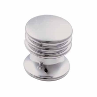 Fingertip Design 17mm Ringed Cupboard Knob Polished Chrome