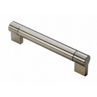 Fingertip Design 184mm (22mm Diameter) Keyhole Cupboard Handle Satin Nickel