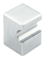 Fingertip Design 18mm x 18mm Square Cupboard Knob Polished Chrome