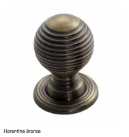 Fingertip Design 22mm Queen Anne Cupboard Knob Florentine Bronze