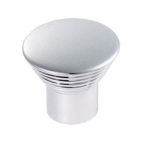 Fingertip Design 24mm Diameter Aztec Ringed Cupboard Knob Polished Chrome