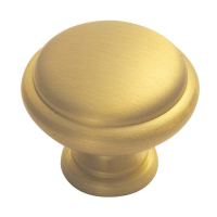 Fingertip Design 29mm Shaker Style Cupboard Knob Satin Brass