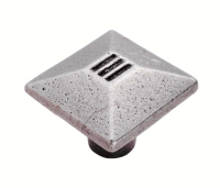 Fingertip Design 32mm x 32mm Malvern Square Cupboard Knob Pewter Effect