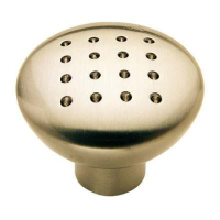 Fingertip Design 33mm Dimple Effect Cupboard Knob Satin Nickel