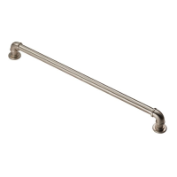 Fingertip Design 344.5mm Pipe Handle Satin Nickel