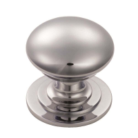 Fingertip Design 42mm Victorian Cupboard Knob Polished Chrome