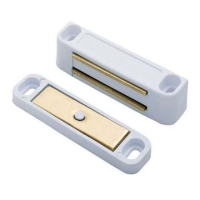 Fingertip Design 42mm x 14mm Deluxe Magnetic Catch White Nylon, 4.5Kg Pull