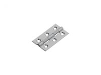 Fingertip Design 50mm x 28mm Solid Brass Cabinet Butt Hinges Satin Chrome