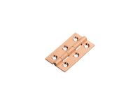 Fingertip Design 50mm x 28mm Solid Brass Cabinet Butt Hinges Satin Copper